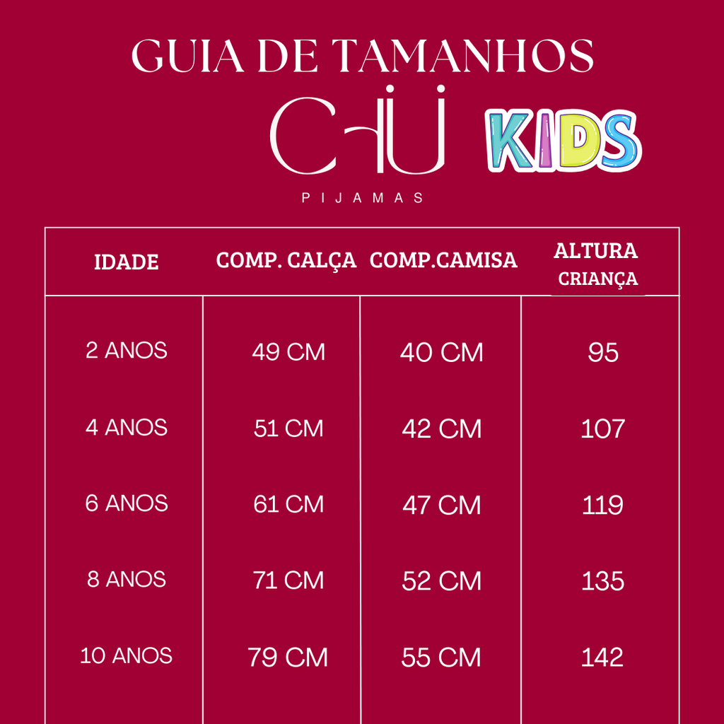 Pijama Infantil Americano Unissex Cetim Short e Camisa Manga Curta - Vermelho