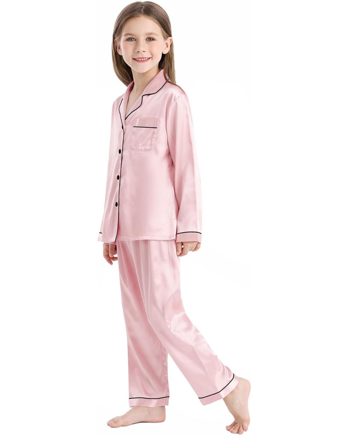 Pijama Infantil Americano  Calça e Camisa Manga - Rosa