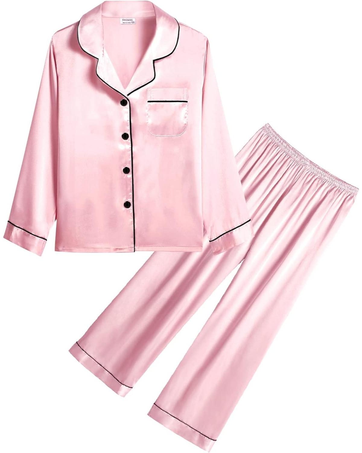 Pijama Infantil Americano  Calça e Camisa Manga - Rosa
