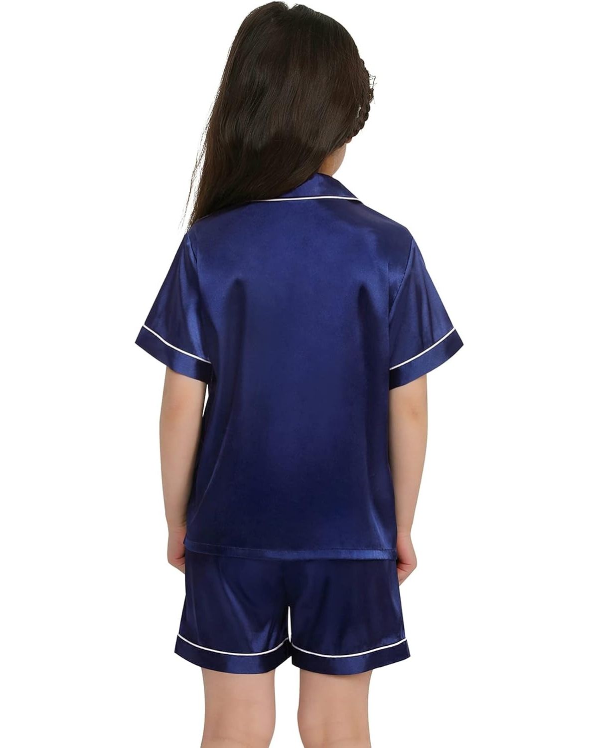 Pijama Infantil Americano Unissex Short e Camisa Manga Curta - Marinho